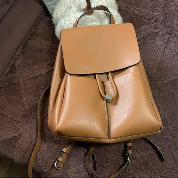 Zara PU Leather Backpack (not real leather) - Picture 6 of 6